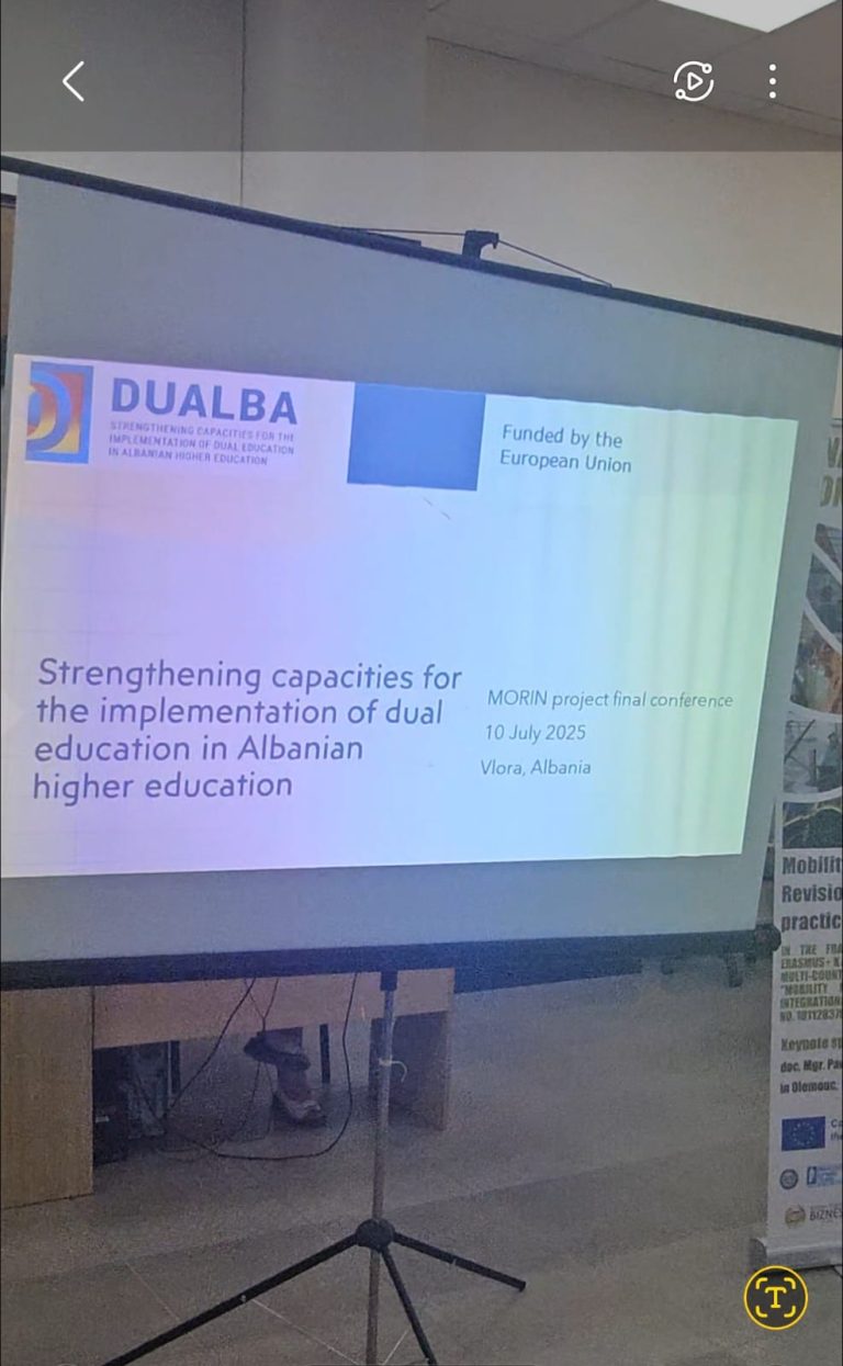 The DUALBA project showcased at the MORIN conference to promote dual education in Albania