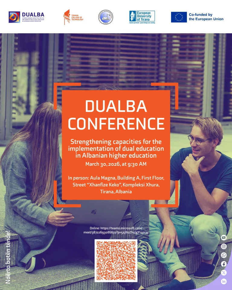 DUALBA konferencija: Jačanje kapaciteta za implementaciju dualnog obrazovanja u visokom obrazovanju u Albaniji